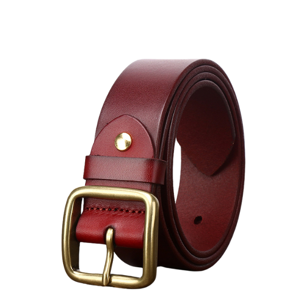 Ceinture bordeaux homme