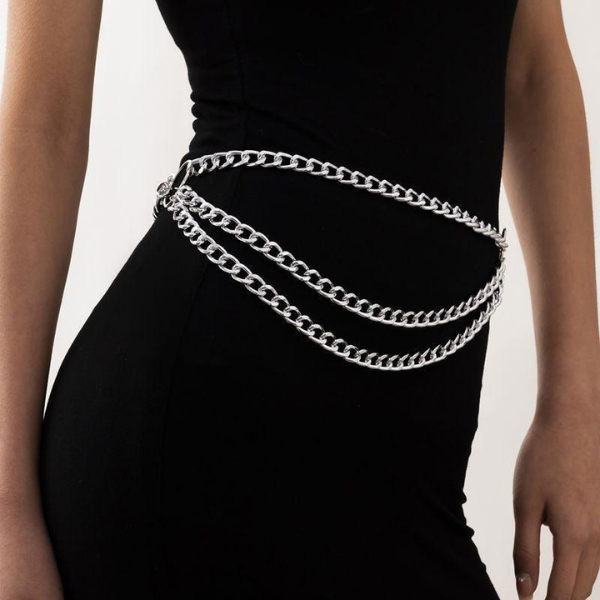 Ceinture chaine argent femme 68