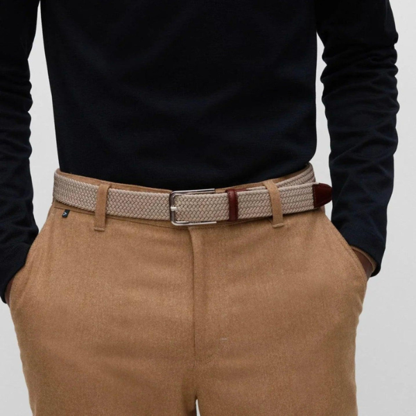 Ceinture beige homme 94