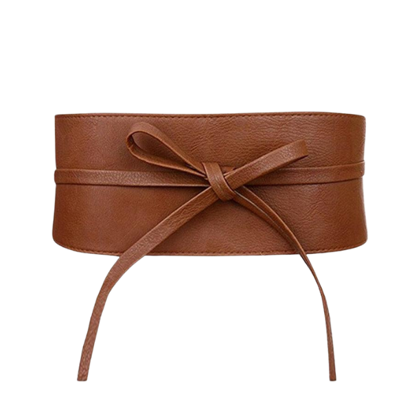 Ceinture large femme cuir