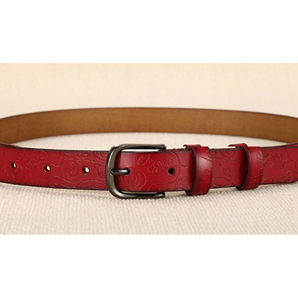Ceinture rouge femme 15