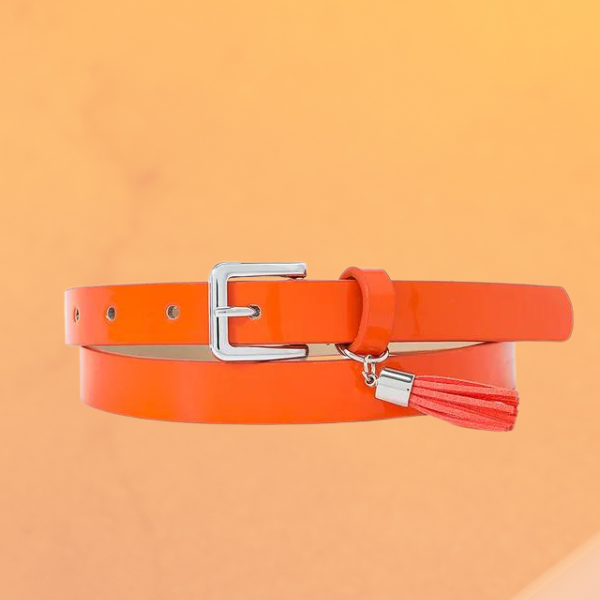 Ceinture femme orange 115