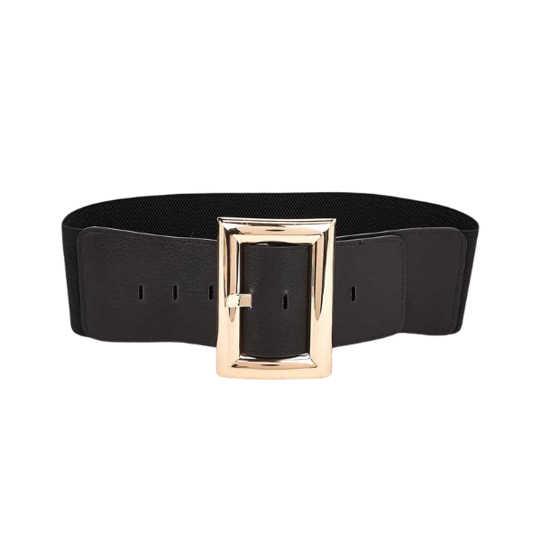 Large ceinture noire femme